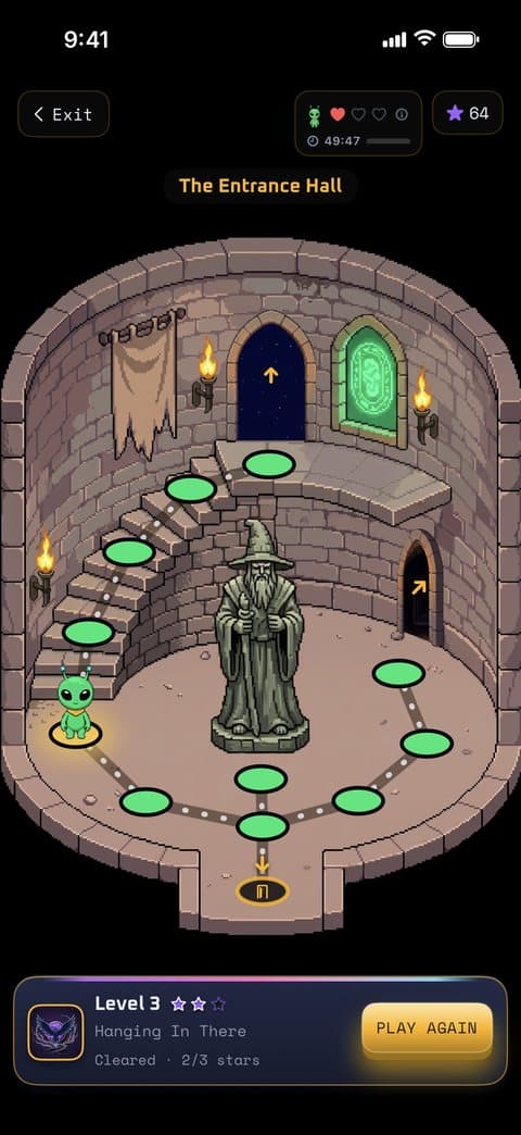 A Deku Tower room map