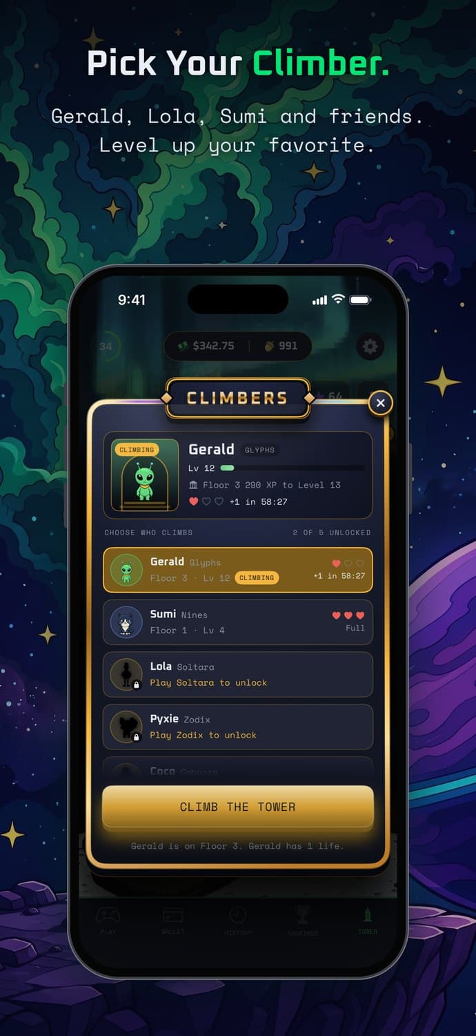 Pick your climber